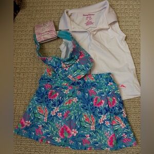 Tommy Bahama White and Blue 3T Girls Matching Set (NWT see description)